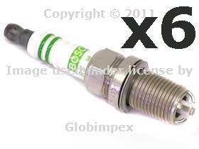 Porsche 986 987 996 997 bosch fgr-5kqe0 spark plugs (6) + 1 year warranty