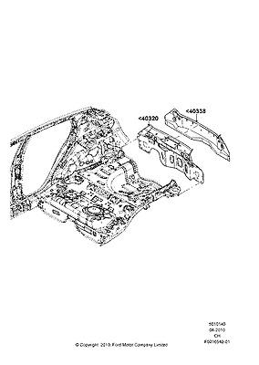 Ae8z5840338a panel assy back lower 11 fiesta