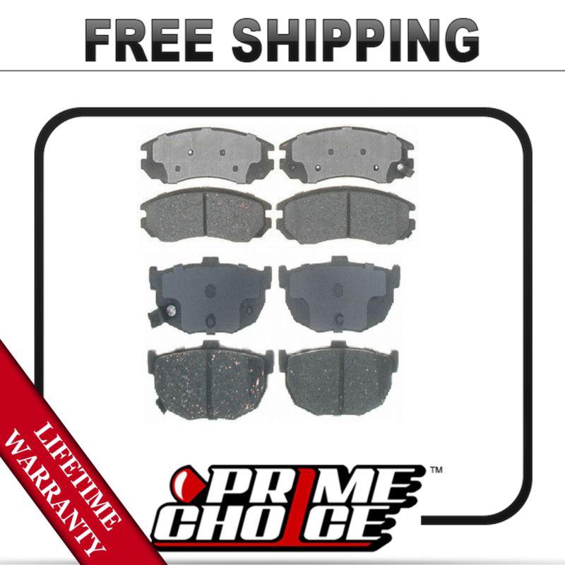 Premium front & rear metallic disc brake pads 2 full complete sets 4 pair 8 pads