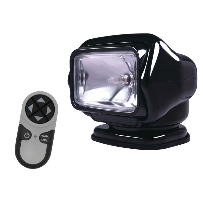 Golight stryker searchlight 12v w/wireless handheld remote - black 3051