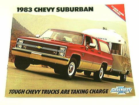 1983 83 chevrolet chevy suburban truck brochure c10 k20