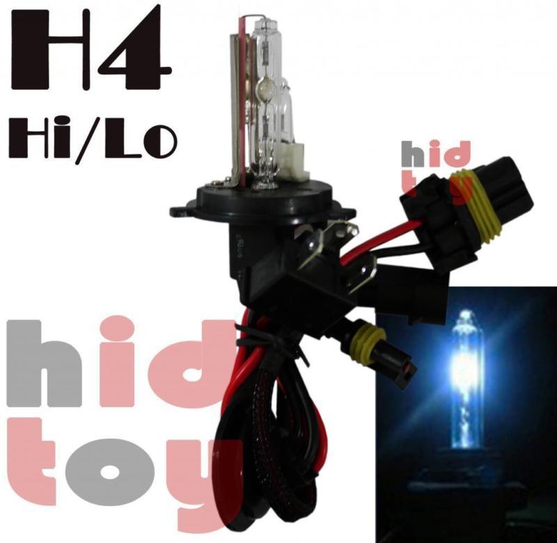 1 x h4/9003-hb2 10000k blue hid bulb harley david softail custom 96-98 99