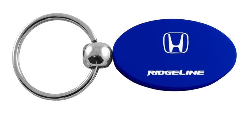 Honda ridgeline blue oval metal key chain ring tag key fob logo lanyard