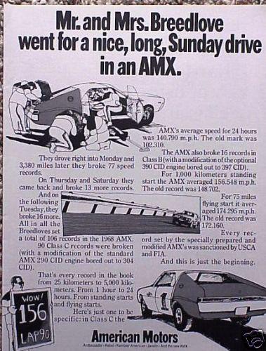 1968 amc amx a m x original vintage ad 5+=free shipping cmy store 4more ads too