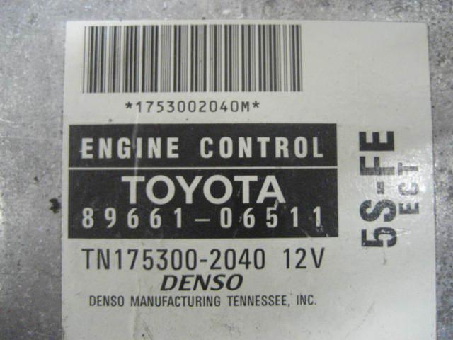 Ecu ecm computer toyota camry 1998 98 auto 4 cyl 89661-06511 tn175300-2040 27033