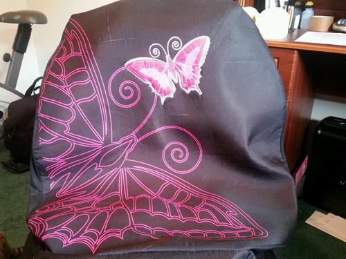 Butterfly car seat cover set