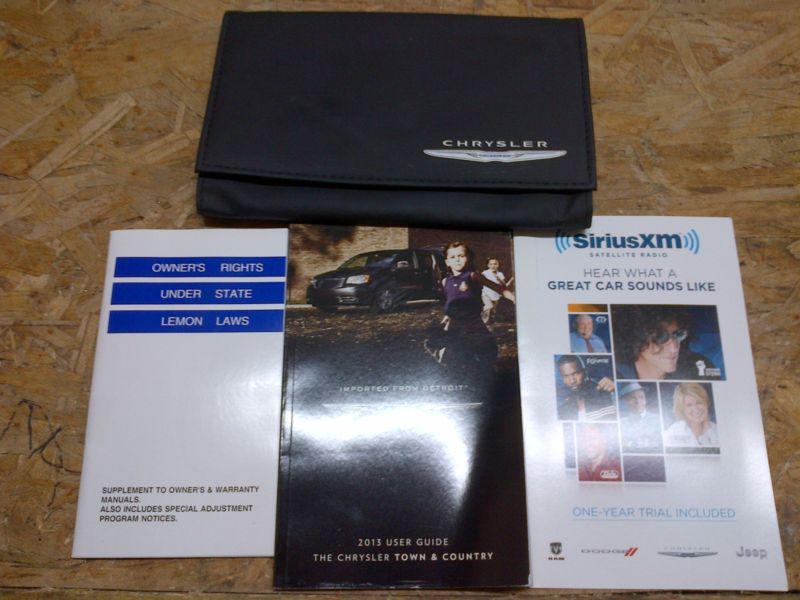 13 chrysler town & country owners manual / handbook / guide  package 2013