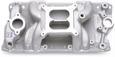 Edelbrock performer rpm air-gap intake manifold 7501 sbc fits stock heads