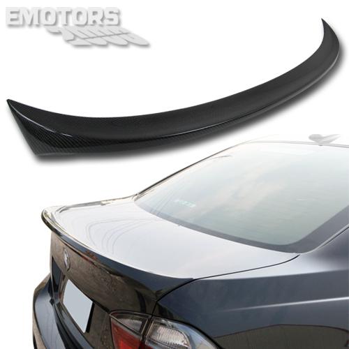 Carbon fiber bmw e90 3-series 4d m tech rear trunk spoiler wing 05-11 Ω