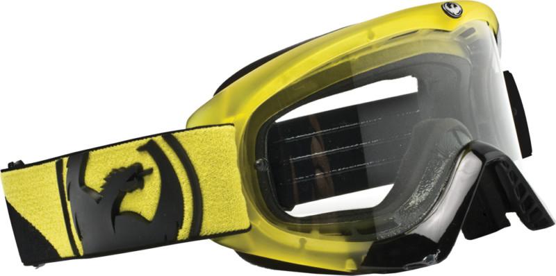 Dragon alliance mdx goggles angle black and yellow/clear lens