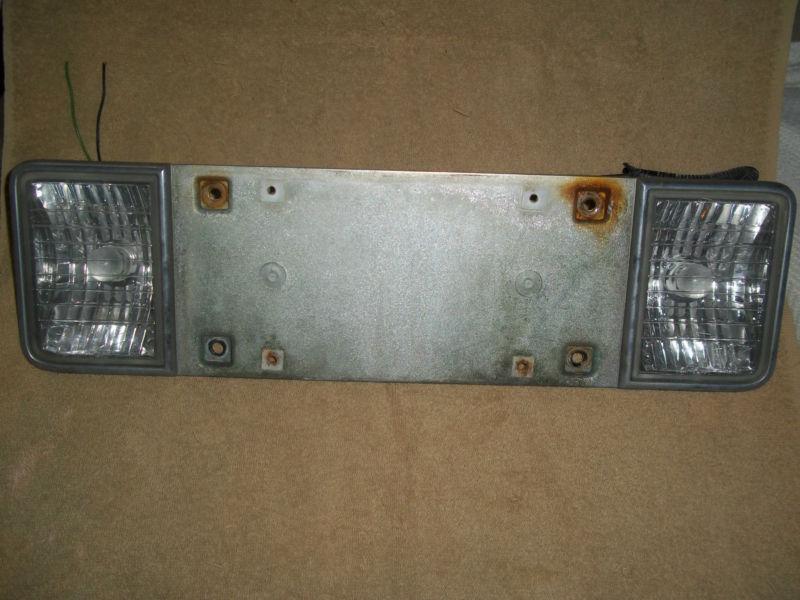 Oldsmobile rear license plate registration tag holder lamp light lens sockets 