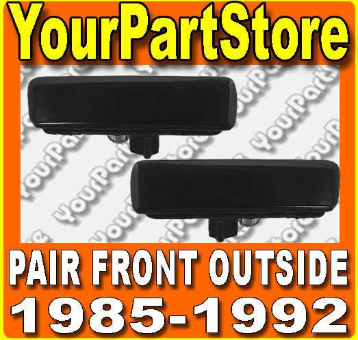 86-92 astro safari van 89 90 91 outside exterior outer door handle front pair