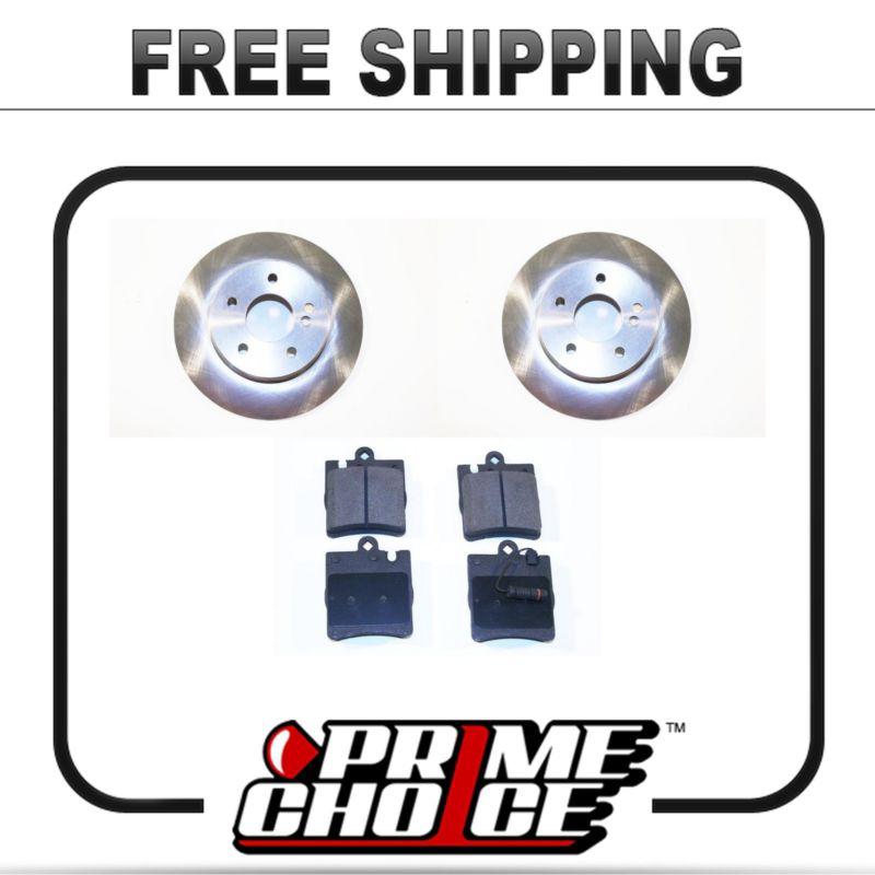 New rear ceramic disc brake pad set and 2 rotors full kit pair for left & right