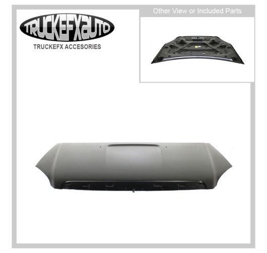 New hood natural aluminum gmc acadia 2012 2011 2010 gm1230371c 15773820