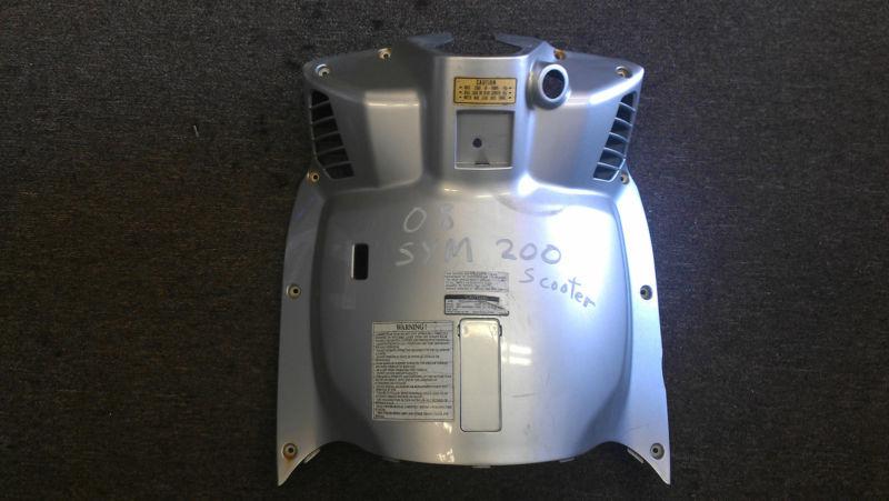 Used factory oem front back panel cover fairing titanium sym hd200 2008