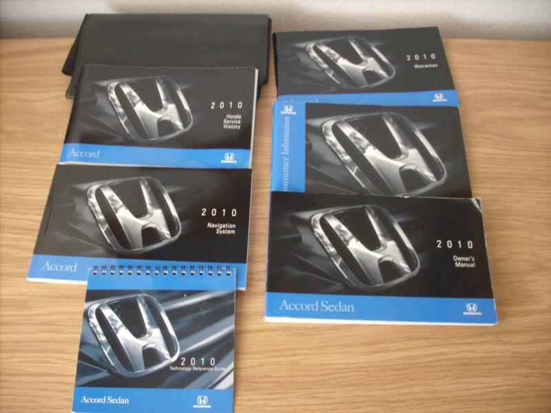 Original 2010 honda accord sedan owner's manual case included