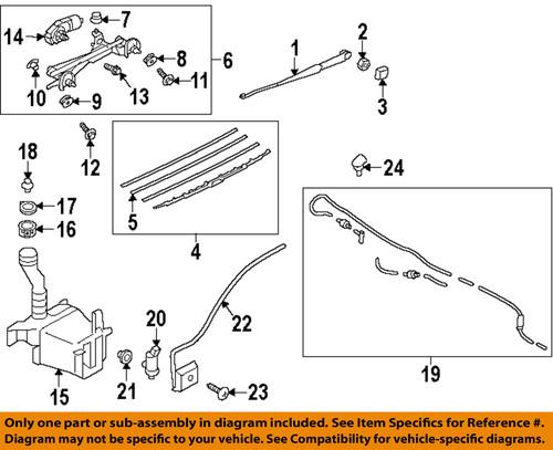 Subaru oem 86542fj010 windshield wiper blade/wiper blade