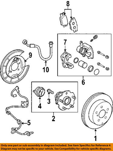 Toyota oem 895160r010 rear abs wheel sensor/abs wheel speed sensor