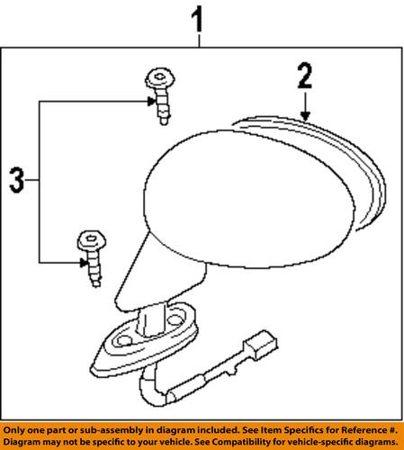 Mazda oem ne5169120j74 outside mirrors-door-mirror assembly