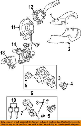 Mazda oem f1y1762gx steering column-key