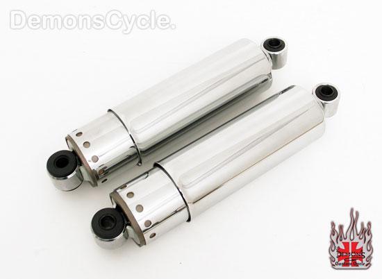 Lowering 11" chrome shocks suspension fit harley fl fx