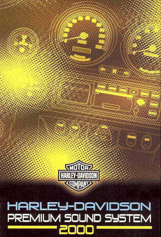 2000 harley-davidson premium sound system vhs tape manual -fltr-flhtc-flhtcu