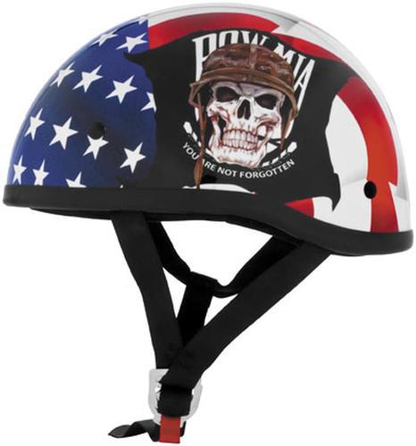 Skid lid original half-helmet-lethal threat design,pow-mia/red/white/blu,2xl/xxl