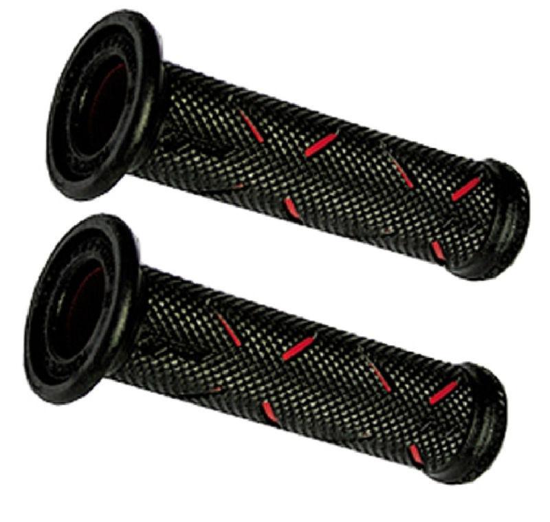 Pro grip 717 black red grips fits honda kawasaki suzuki yamaha motorcycles