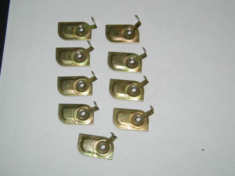 Nos gm front & rear door molding clips, oldsmobile 4 door 1954 gm 4599696