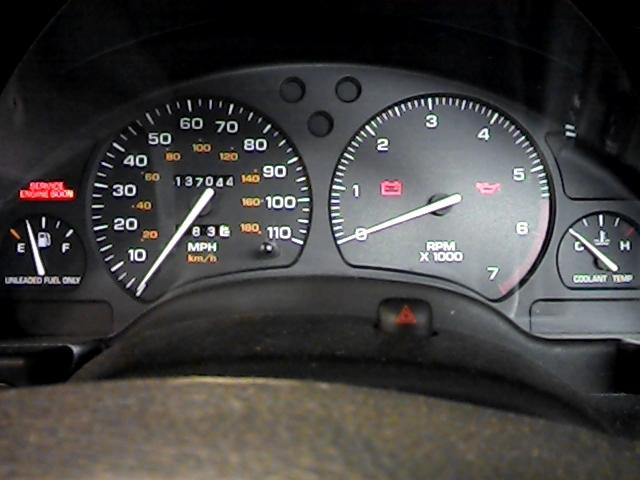 1996 saturn s series sedan speedometer instrument cluster gauges 2612216