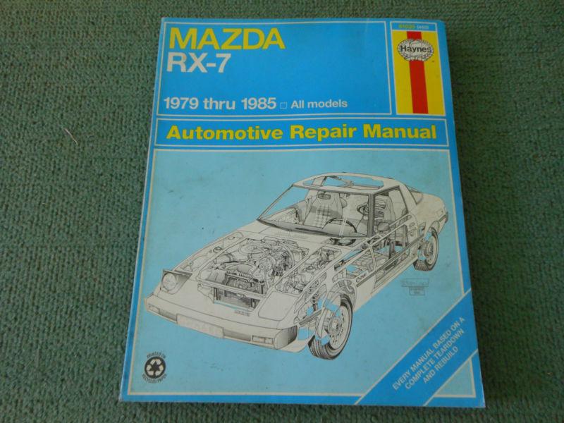 Haynes mazda rx-7 repair manual 1979-1985 all models automotive car