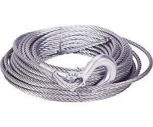 Milemarker 5/16" x 100' cable with hook 19-50010c 