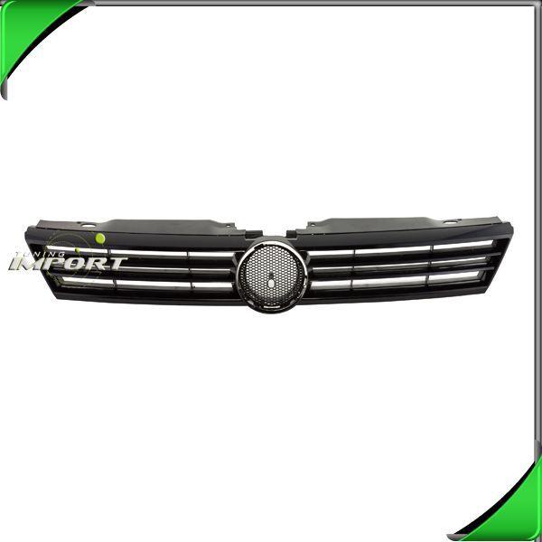 Front grille raw vw1200151 plastic black new frame 2011 2012 vw jetta 4dr sedan