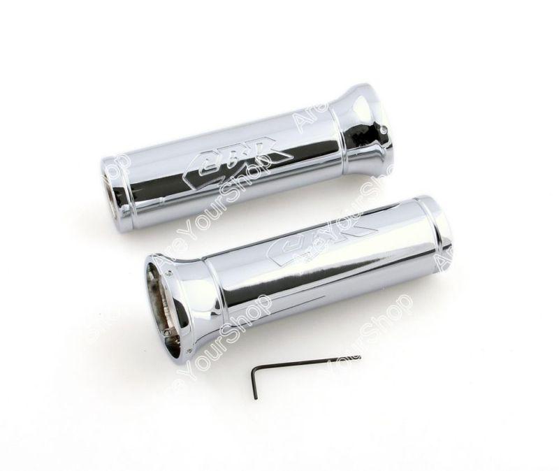 Handlebar grips honda cbr 600 f4 f4i 600 929 954 900 1000 rr "cbr" chrome billet