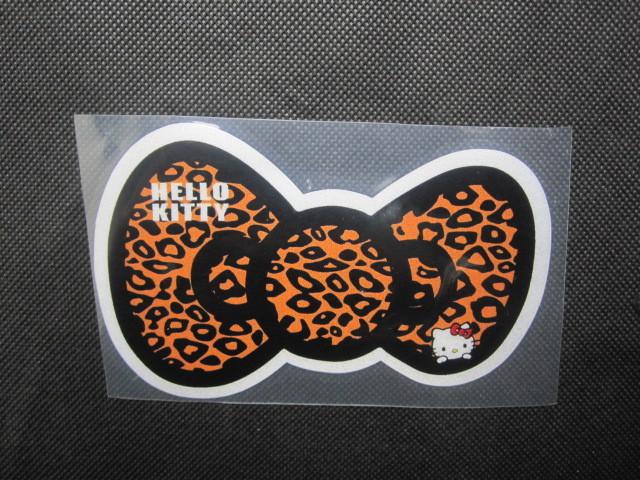 New hello kitty  black big bow logo decal auto car window door sticker   