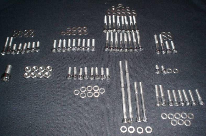 Kawasaki kz1300 kz 1300 polished stainless bolt set