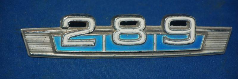 Ford 289 emblem original ford motor emblem for a 289 engine ford