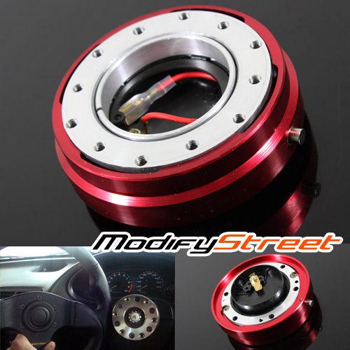 6-hole short ball bearing red quick release for steering wheel hub boss adapter