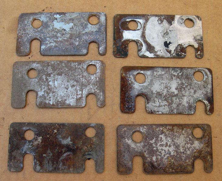 Corvette 1968 through 1982 door hinge adjusting shims (6) gm # 3915706