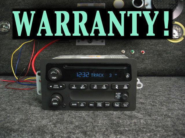 Chevy cd player xm radio impala cavalier malibu monte carlo 00 01 02 03 04 05