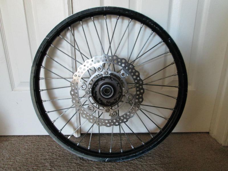 Kx250f front wheel 09 kawasaki w/rotor