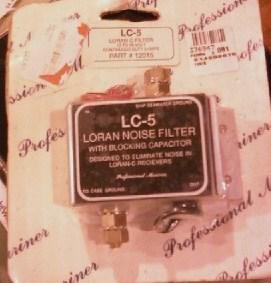 Loran c noise filter w/ blocking capacitor lc-5 by professional mariner - new!!!