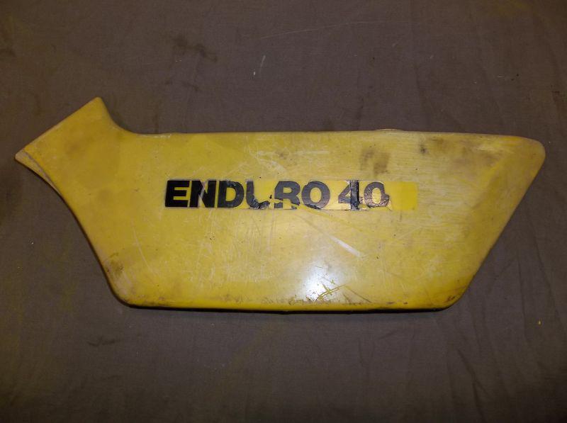 1977-78 yamaha dt250/400 dt 250 400 used left  yellow side cover 1n6-21710-00-26