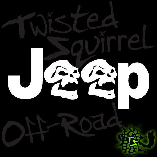 Jeep emblem decals 2pk - tj wrangler rubicon - skulls a