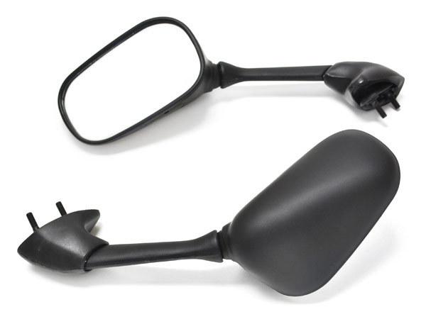 Black new replacement mirrors left right set for 2006-2007 yamaha r6r / r6 06 07