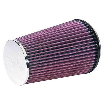 K&n air filter filtercharger conical cotton gauze red 4.5" dia inlet rf-1008