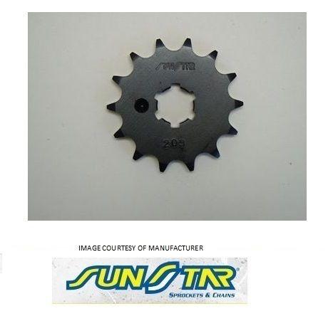 Sunstar 12t counter shaft steel sprocket fits kawasaki kd kx mc ke f6 kx 73-01