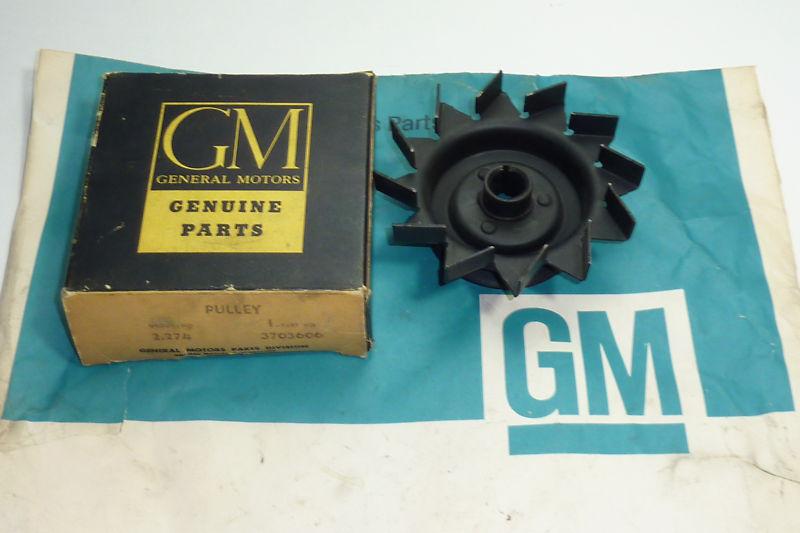 1955 gmc 1/2 - 1 ton 53 54 55 chevy pass & truck nos generator pulley chevrolet