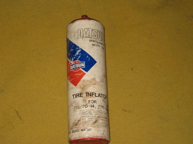 Datsun 240z,280z,280zx space saver spare tire inflator cannister rare!!