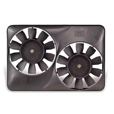 Flex-a-lite twin scirocco radiator fan 1,600 cfm puller 8.5" dia dual 365